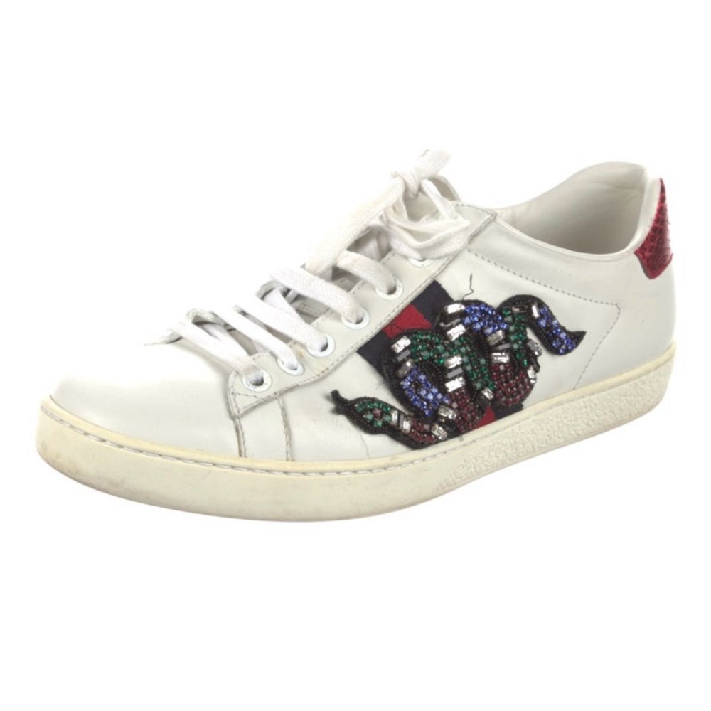 Gucci Ace Web Accent Sneakers with box and dust bags